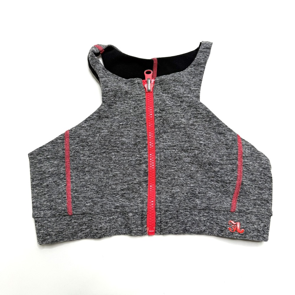 Jo+Jax Dancewear Sports Bra Dance Top‎ Small SA Convention Reversible Gray/Pink